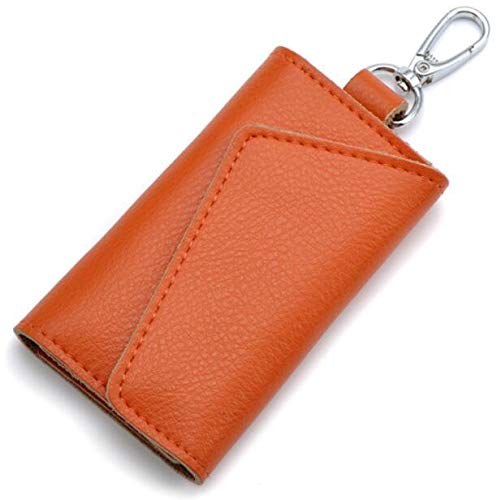 Preisvergleich Produktbild Damen und Herren Schlüsseletui schlüsselband schlüsselmäppchen für Karten Schlüssel schlüsselbund schlüsselring schlüsselmäppchen Damen und Herren (orange)