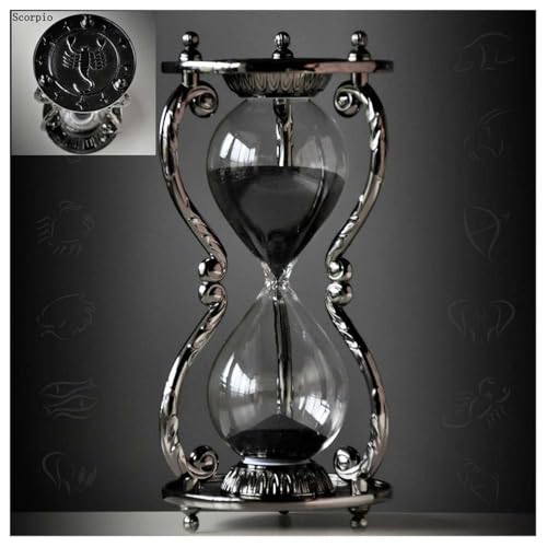Black Antique Decorative Hourglass Sand Timer - 30 Minute, Unique...