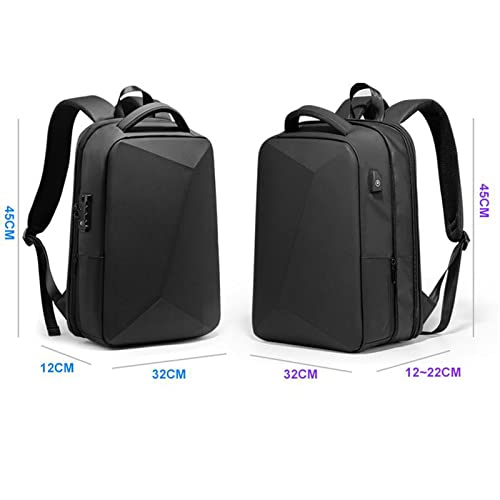 Mochila para laptop resistente con cremallera trasera de seguridad 7