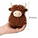 LEISURE ARTS Crochet Kit Amigurumi Highland Cow, Brown, Crochet Kit Beginners, Beginner for Adults, Animal Kit, Kits for Beginners, Crotchet