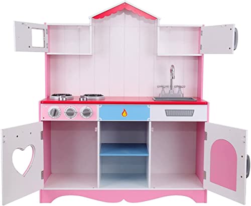 MuGuang Küchenspielzeug,Kinder Spielküche,Spielküche,Küche mit Zubehör, Spielzeugküche, Holzspielküche,Kinderspielküche… – Bild 6