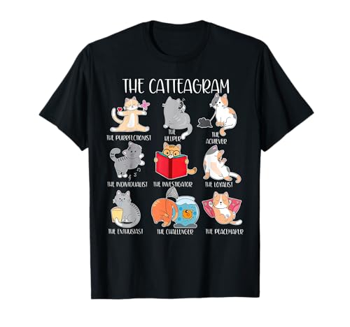 The Catteagram Cat Personality T-Shirt for Men Women Kids