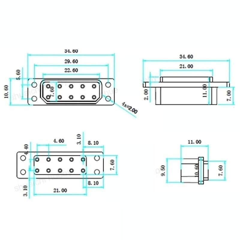 MX6 MX10 piny złącza serwo VTOL szybkie podłączenie męskie wtyki żeńskie akcesoria modelarskie Adapter steru dla RC Turbojet Drone(5pairs MX10)