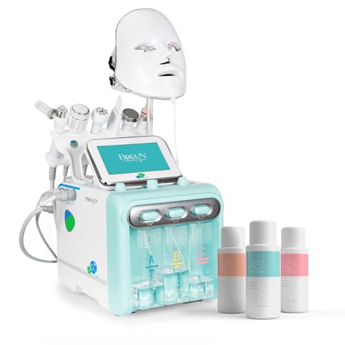 BRÜUN Facial Care Machine – A 7 in 1 Multifunctional Face Care Device for Skin Moisturizing – A Vacuum Cleaning Jet for Home and Beauty Salon