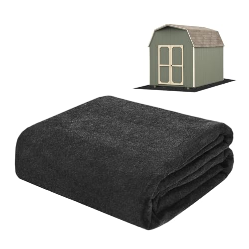 M METERXITY Outdoor Storage Shed Mat, 4x6.3 FT Waterproof Small Shed Flooring Mat for Patio Furniture Floor Protecting from Wear/Liquid/Dust/Oil, Non-Slip Carport Pad [Grey]