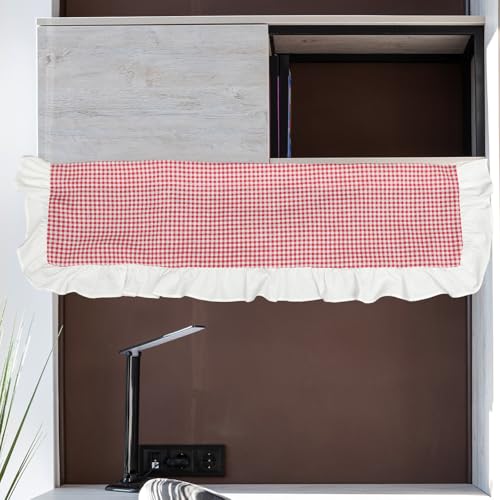 Cenefa de cortina de poliéster resistente y opaca para ventana 8