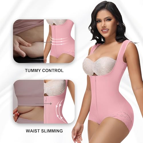 Image of M MYODRESS Fajas Colombianas Moldeadoras Shapewear Tummy Control Full Body Shaper Post Surgery Compression Garment Shaping