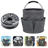 Aufbewahrungskorb Putzmittel Organizer mit Komfortgriff, Caddy Organizer für Picknick im Freien, Autowäsche, Bad, Gartenwerkzeug Aufbewahrung mit 6 Taschen...