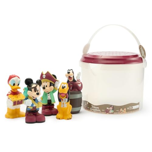 Image of Disney Store Official Bath Set (Pirates of the Caribbean) - Kids Bath Accessories with Beloved Disney Characters - Colorful and Fun Bath Time Essentials for Kids - Suitable for All Ages