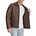 Dockers Men's James Faux Leather Jacket, Brown, Large