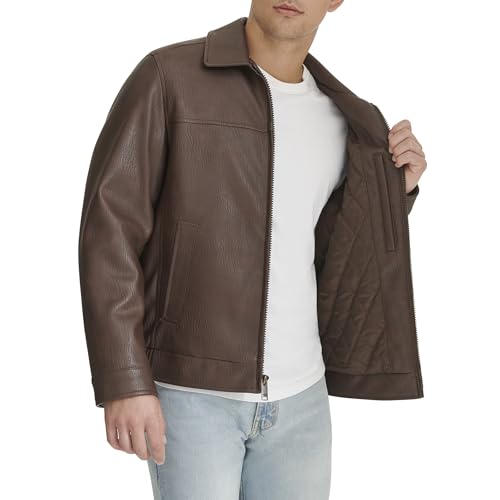 Image of DOCKERS Men's James Faux Leather Jacket (Regular, Big & Tall Sizes)