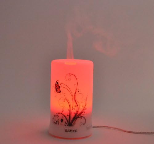Samyo 100ml Aromatherapy Essential Oil Purifier Diffuser Air Humidifier with 4 Timer Settings & 6 Colors Changing Light(Dandelion