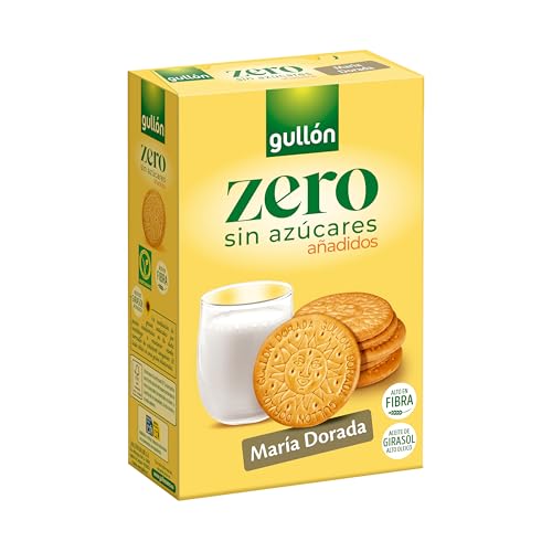 Gullón Kekse Maria Dorada Fiber, ZERO ohne Zucker, 400 Gramm