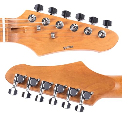 Guitare électrique 7 cordes Music Lovers SSH E corps érable rouge