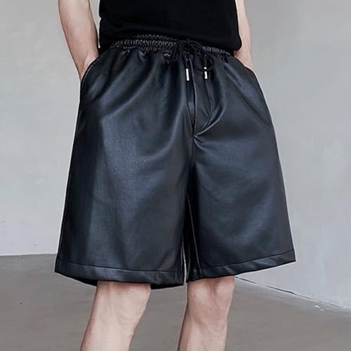Shorts casuales de cuero para ciclismo con bolsillos miniatura 2