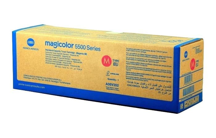 Toner Magenta Konica Minolta Magicolor 5550 DTH original A06V352 pour éviter les traces