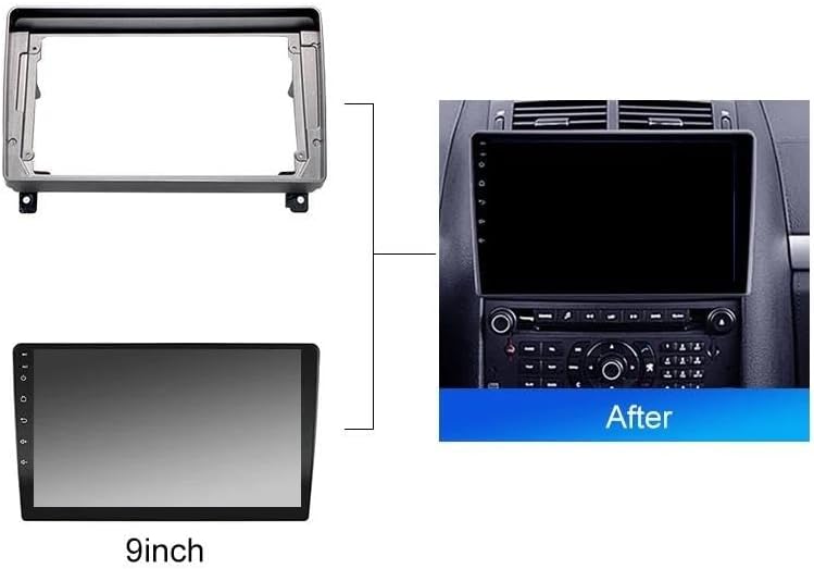 ラジオパネルフェイシア に適合する プジョー 407 1年式 カーラジオ Android 2DIN ステレオ マウントベゼ2004