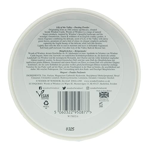 Woods of Windsor Lily of the Valley Dusting Powder 100 g - Afbeelding 3