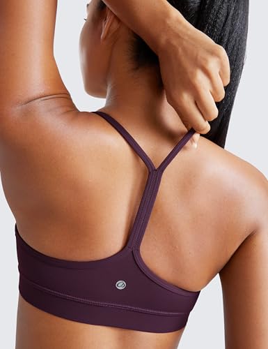 Image of CRZ YOGA Butterluxe Y Back Sports Bras | Light Support, Removable Pads, Yoga, Extremely Soft, Scoop Neck, Spaghetti Strap, for Women