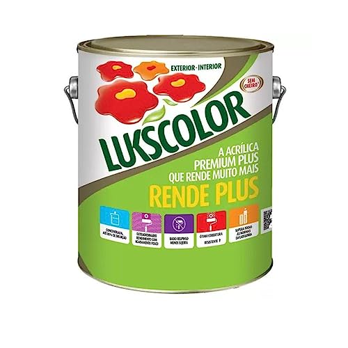 Tinta Acrílica Lukscolor Premium Rende Plus Branca 3,6l