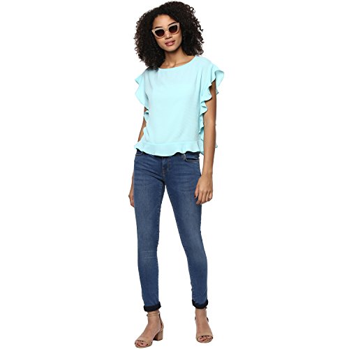 Image of Harpa Round Neck Solid Tops