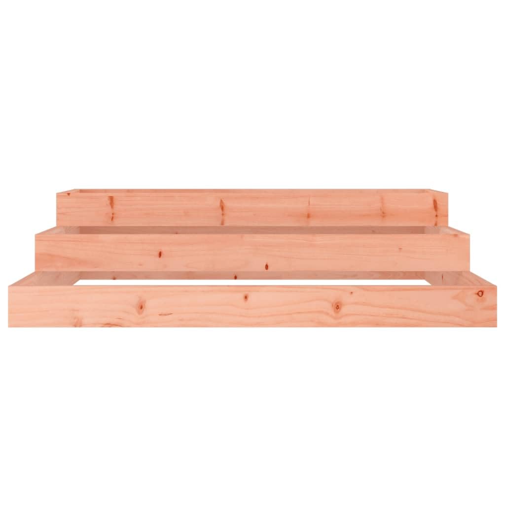 vidaXL Jardinera, Macetero de Hierbas Flores Plantas Almacenamiento, Arriate de Patio Jardín Exterior, Madera de Abeto Douglas 107x107x27 cm