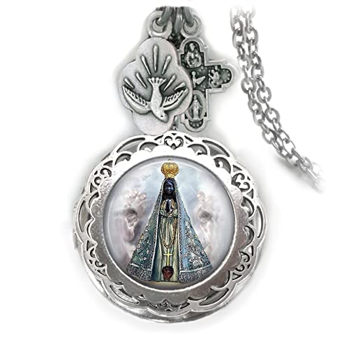 Our Lady of Aparecida Locket Necklace 