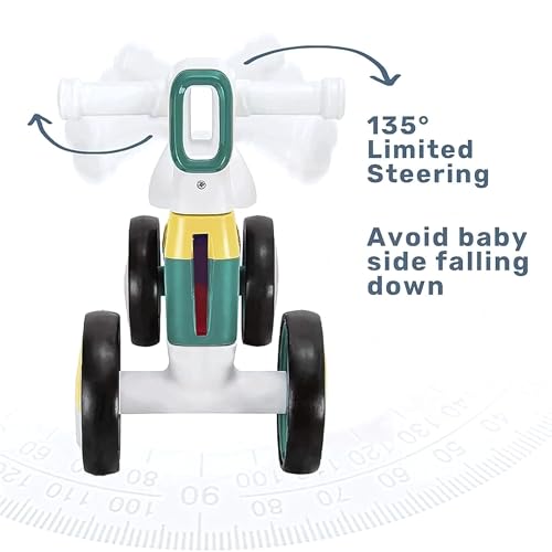 Image of Glider Max Toddler Ride-On Balance Bike 1-3 Years | Musical Kids Balancing Bike with LED Lights | Safe & Stable Indoor Ride-On Toy for Boys & Girls | 20 kg Max Load |KB-021|.
