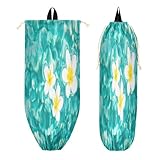 Design humanisé : le sac d'épicerie avec la boucle de suspension et la large ouverture vous permettent de mettre facilement un sac en plastique à l'intérieur et de l'accrocher dans votre maison où vous le souhaitez. L'ouverture élastique au bas peut facilement enlever les articles, ce qui n'est pas facile à tomber.