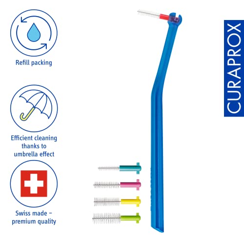 Curaprox - Curaprox interdental brushes with holder (mix of sizes Prime 06 011 Plus) 5 pcs - - Image 3