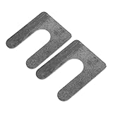 Parliky 2Pcs U Shaped Automotive Lift Leveling Pads Durable Shims for Car Jack Height Adjustment Reliable Support for Industrial Lift Alignment