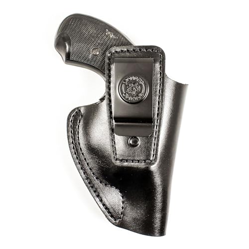 DeSantis Insider Gun Holster - Conceal Carry IWB Holster for Men & Women, Fits the S&W J-Frames 2'-2 1/4', Taurus 85, Taurus 85CH 2', Charter Arms Undercover 2', Kimber K6S 2' - Right Hand Draw, Black