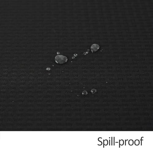 Image of maxmill Jacquard Tablecloth Stain Resistant Waterproof Wrinkle Resistant Spillproof Washable Soft Weaved Texture Table Cloth for Dining Room, Indoor Outdoor Use, Rectangle 60 x 140 Inch, Black