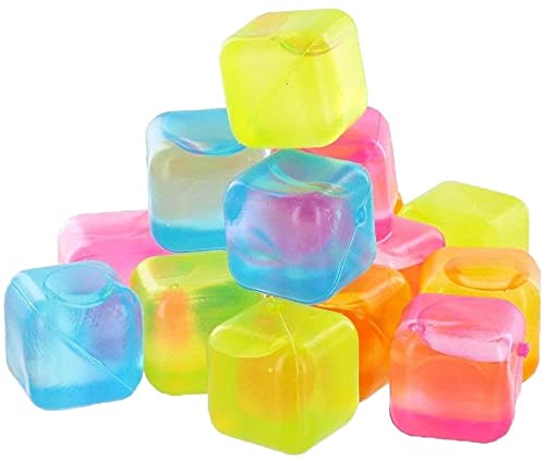 54-Pack Reusable Ice Cubes – BPA-Free Multi-Color 1" Square Cubes – Non-Diluting, Quick Freeze – Great for Cocktails, Whiskey, Beverages, Party Drinks - Thumbnail 7