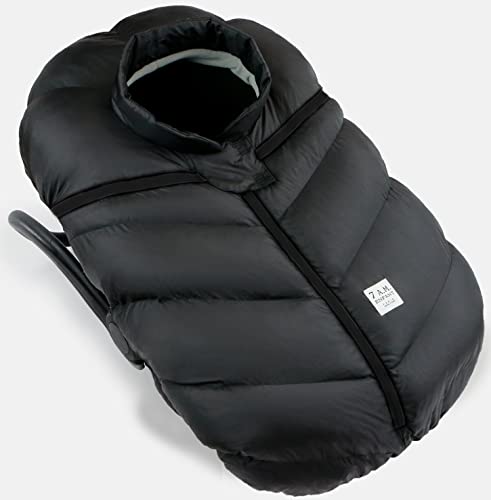 7AM Enfant Car Seat Covers - Cocoon Baby Cover for Boys & Girls, Rain & Snow Repellent, Breathable Windproof, Center Zipper, Universal Fit for Infant Car Seat (0-12M)