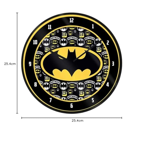 Horloge Batman 54502 mécanisme silencieux et cadran multicolore