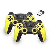 Installation facile avec 2 piles AA : La manette est alimentée par 2 piles AA (non fournies), ce qui garantit des sessions de jeu prolongées sans recharge fréquente. Le système de protection basse tension intégré coupe le signal lorsque la tension de la pile est faible, ce qui est indiqué par une LED clignotante.