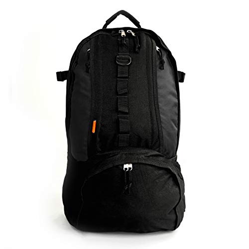 K-Cliffs Baseball Backpack Softball Daypack Basketball Volleyball Backpack Football Soccer Bag w/Ball Storage Helmet Compartment & Bat Holder & Coin Phone Pouch - Black By Praise Start - Thumbnail 2