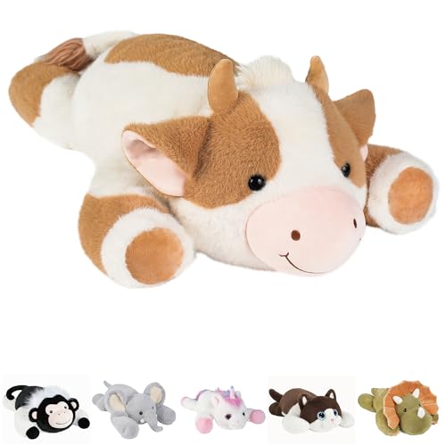 GILFWM Weighted Stuffed Animals Cow - 20.5