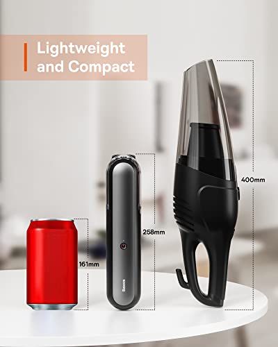 Aspirateur à Main 4Kpa, Baseus 2-en-1 Aspirateur à Main sans Fil pour Voiture avec 2000mAh Aspirateur Rechargeable, jusqu'à 25 Min, Aspirateur à Main Portable sans Fil pour la Maison Nettoyage - Image 8