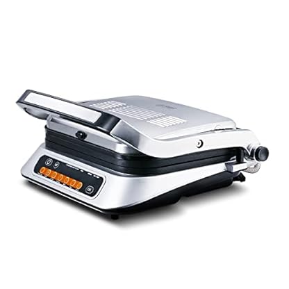 TZS First Austria Kontaktgrill digital, Tischgrill, 2100W, abnehmbare, antihaftbeschichtete Platten, gesundes fettarmes Grillen mit idealen Grillergebnissen, Fettauffangschale, 180-Grad-Öffnung – Bild 4