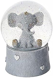 Elephant Musical Snow Globe Music Box Children or Baby Gift Unisex Boys or Girls