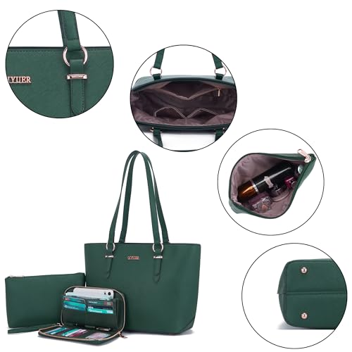 Image of Purses And Wallets Set For Women Work Tote Satchel Handbags Shoulder Bag Top Handle Totes Purse With Matching Wallet
