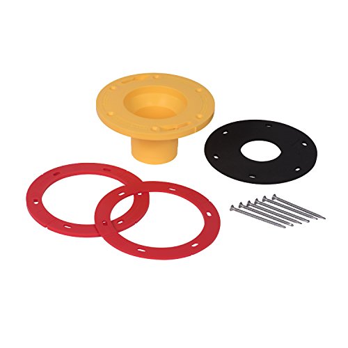 Oatey 43404 Set-Rite 1/4 in. to 3/8 Extender Toilet Flange Extension Kit Red Yellow