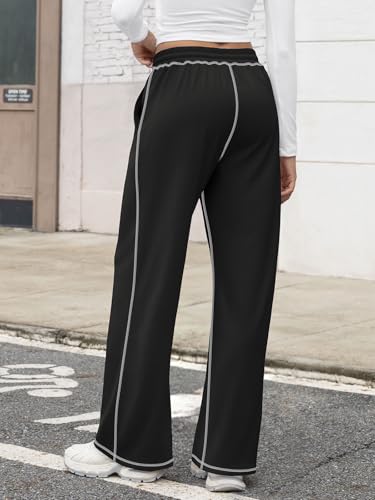 ATHMILE Women Sweatpants Soft Jogging Straight Pajama Sweats Wide Leg Sweatpants Women Lounge Pants Joggers 20253