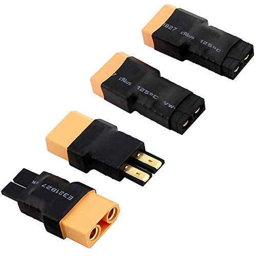 Conectores XT90 macho hembra evitan caídas de tensión en baterías de E Revo y Slash