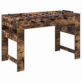 vidaXL Tischfußballtisch Geräucherte Eiche 125 x 60,5 x 80 cm, Modern, Tischkicker, Indoor-Spiel, Fußballausstattung für Zuhause, Wettkampf-Spaß