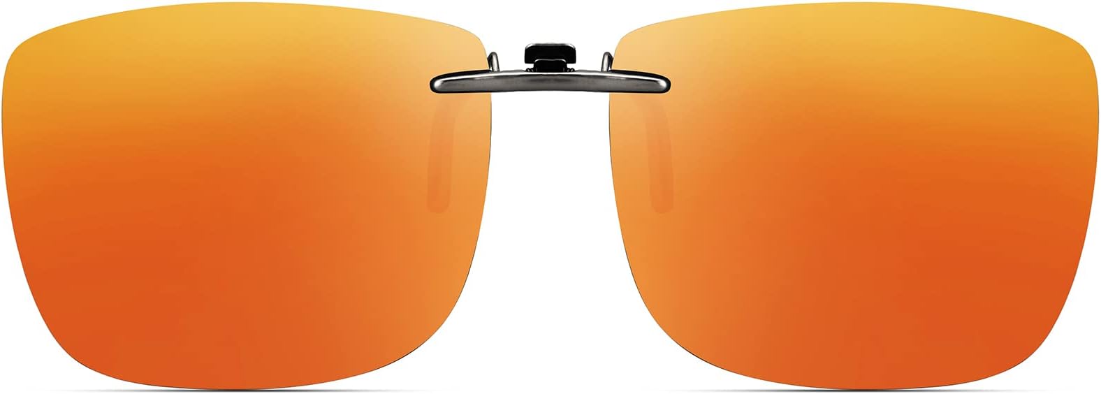 Polarized Clip On Sunglasses Over Prescription Glasses Men Women Compact Fit Non-Flip Up