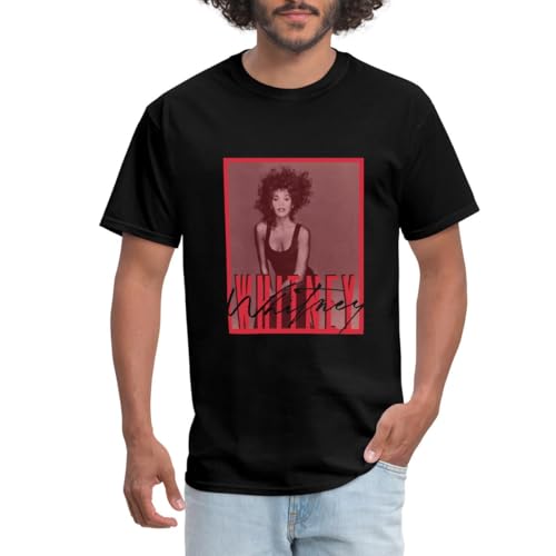 Spreadshirt Whitney Houston Photo with Autograph and Nameplate Men's T-Shirt,