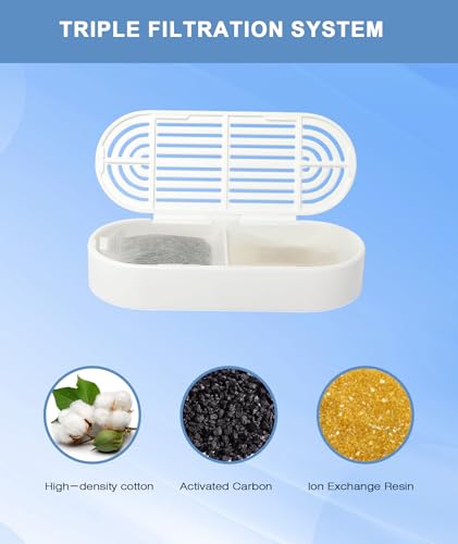 Filtros de repuesto para fuente de agua para gatos CEESC 312-B esponjas de filtración recambios 7